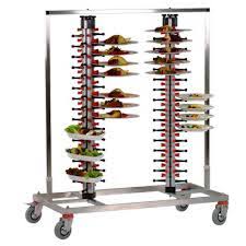 Plate Mate - Teller Regal fahrbar f. 2x60 Teller